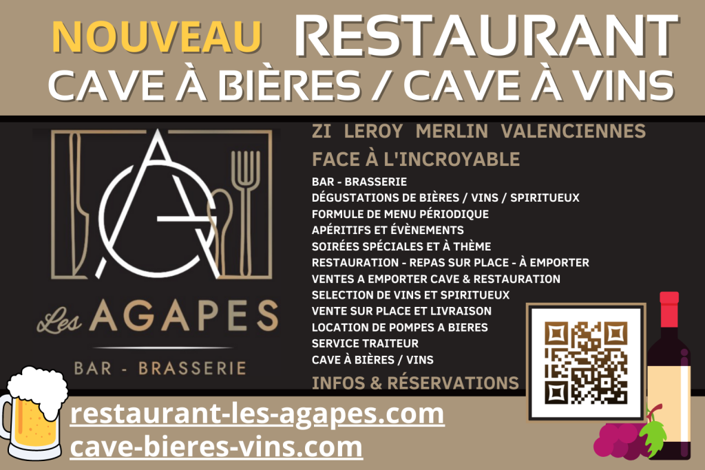 Ouverture Nouveau Les Agapes Restaurant Bar Brasserie Cave