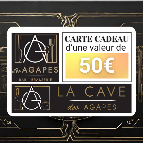 Carte Cadeau 50€ Kdo Restaurant & Cave à vins Les Agapes Valenciennes